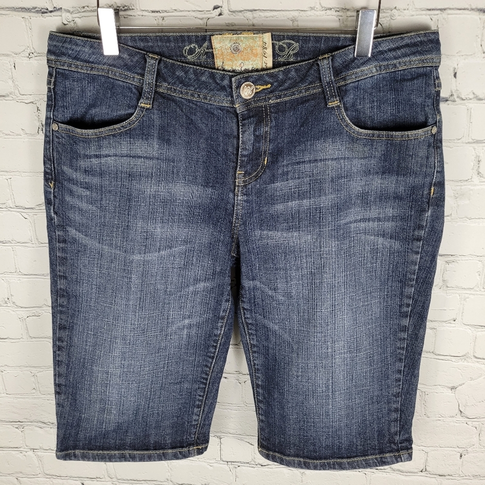 AMERICAN RAG | denim bermuda flap pocket jean shorts